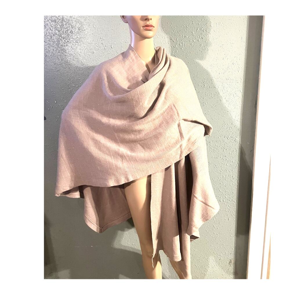 Lane Bryant Women's Blush Pink & Silver Shawl Wrap Plus Size One Sz Feminine